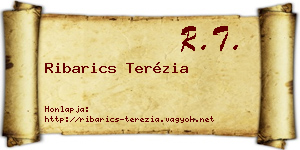Ribarics Terézia névjegykártya