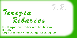 terezia ribarics business card